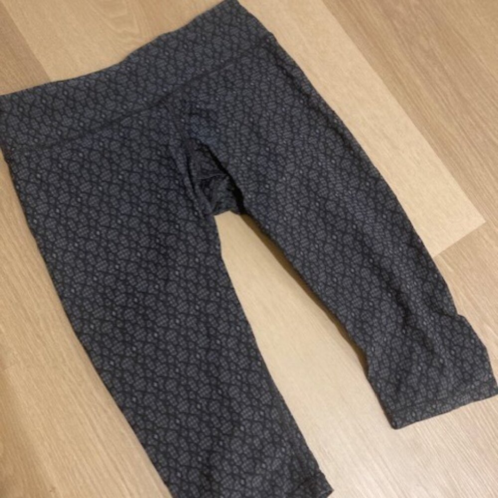 Prana Misty knicker - dark grey jacquard print